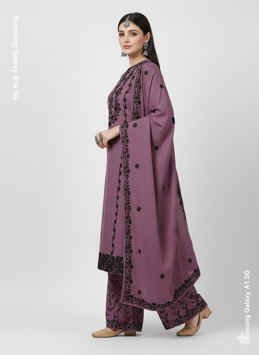 Designer Purple Palazzo Suit | Elegant Salwar Kameez for Working Women | Formal & Festive Wear