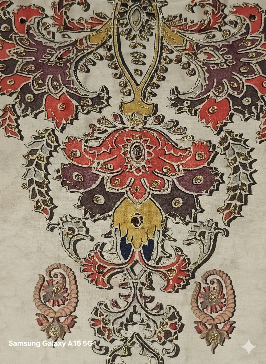 Embroidered Lawn 3-Piece Suit for Women – Premium Printed Dupatta & Trousers | Elegant Summer Festive Wear