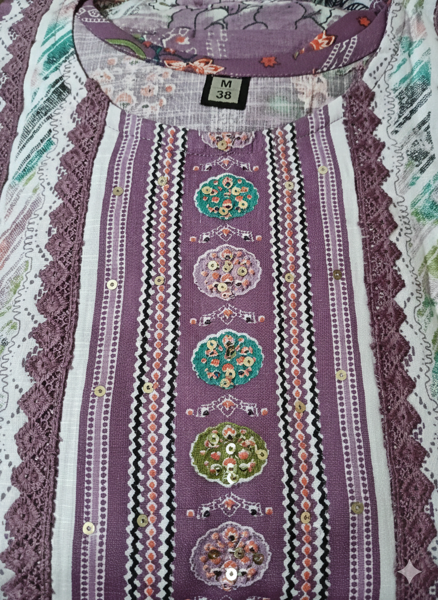 Radiant Multicolor Printed Lawn Suit with Intricate Ethnic Motifs – 3-Piece Set