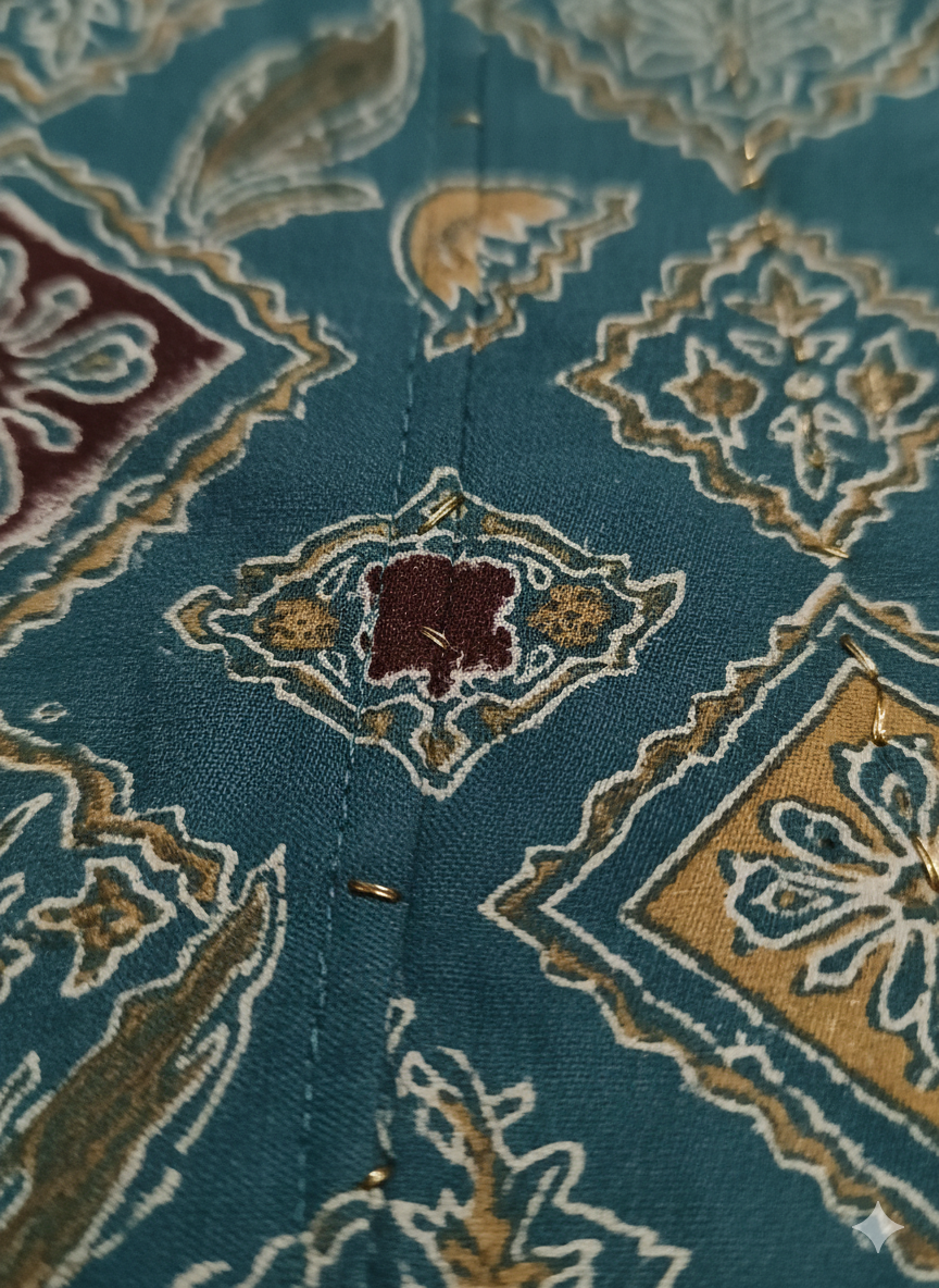 Teal Printed 3-Piece Kurta Set for Women – Premium Cotton Straight Kurti with Palazzo & Dupatta | Elegant Ethnic Wear for Festive & Casual Occasions