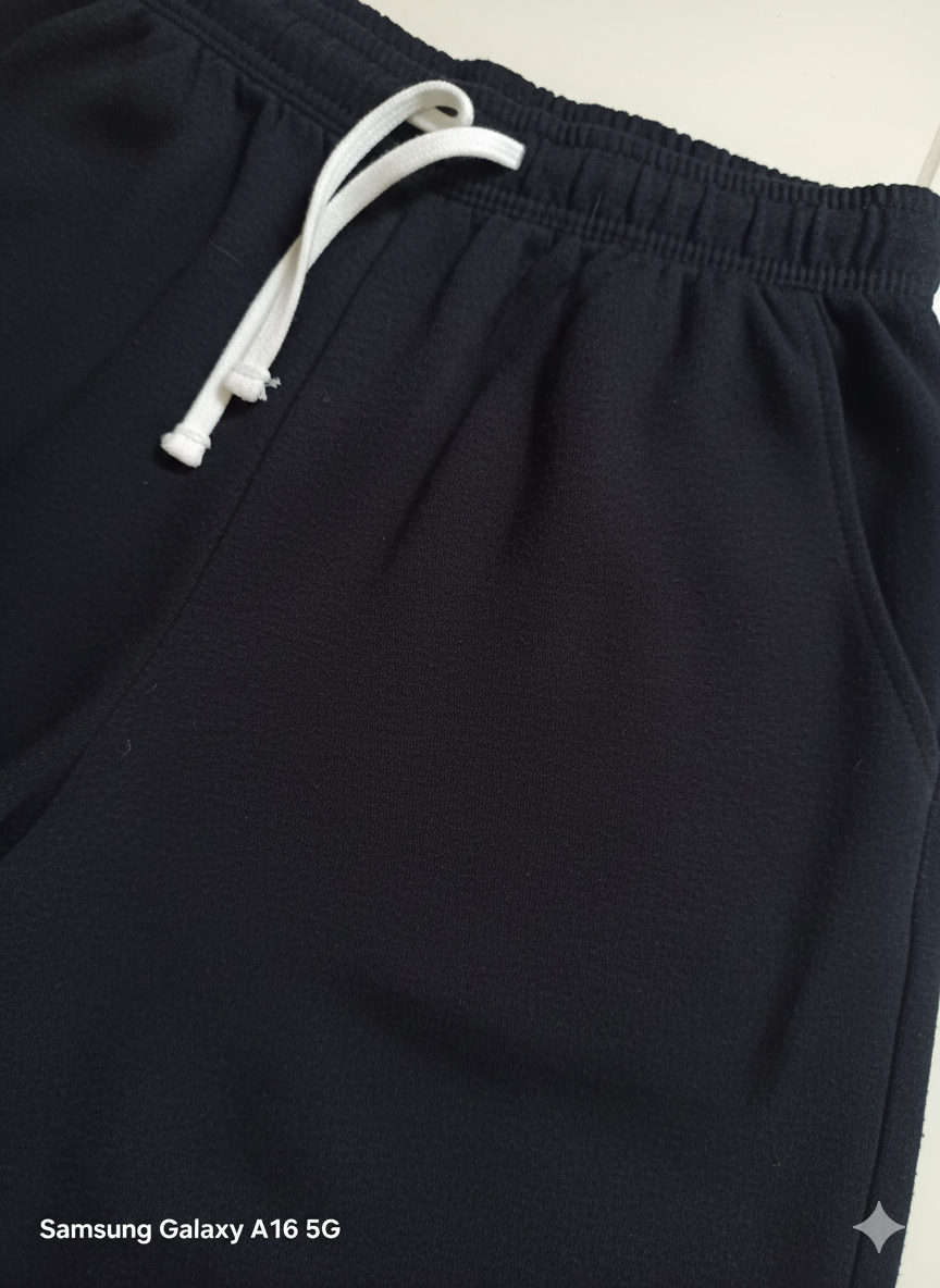 Women’s Black Wide-Leg Lounge Pants – High-Waist, Soft Stretchy Comfort Wear with Drawstring