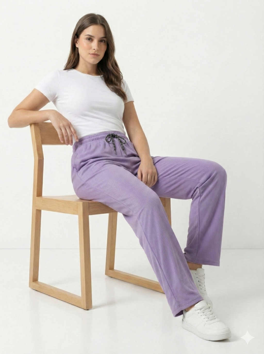Women’s Lavender Soft Lounge Pants | Relaxed Fit | Drawstring Waist | Everyday Comfort Wear