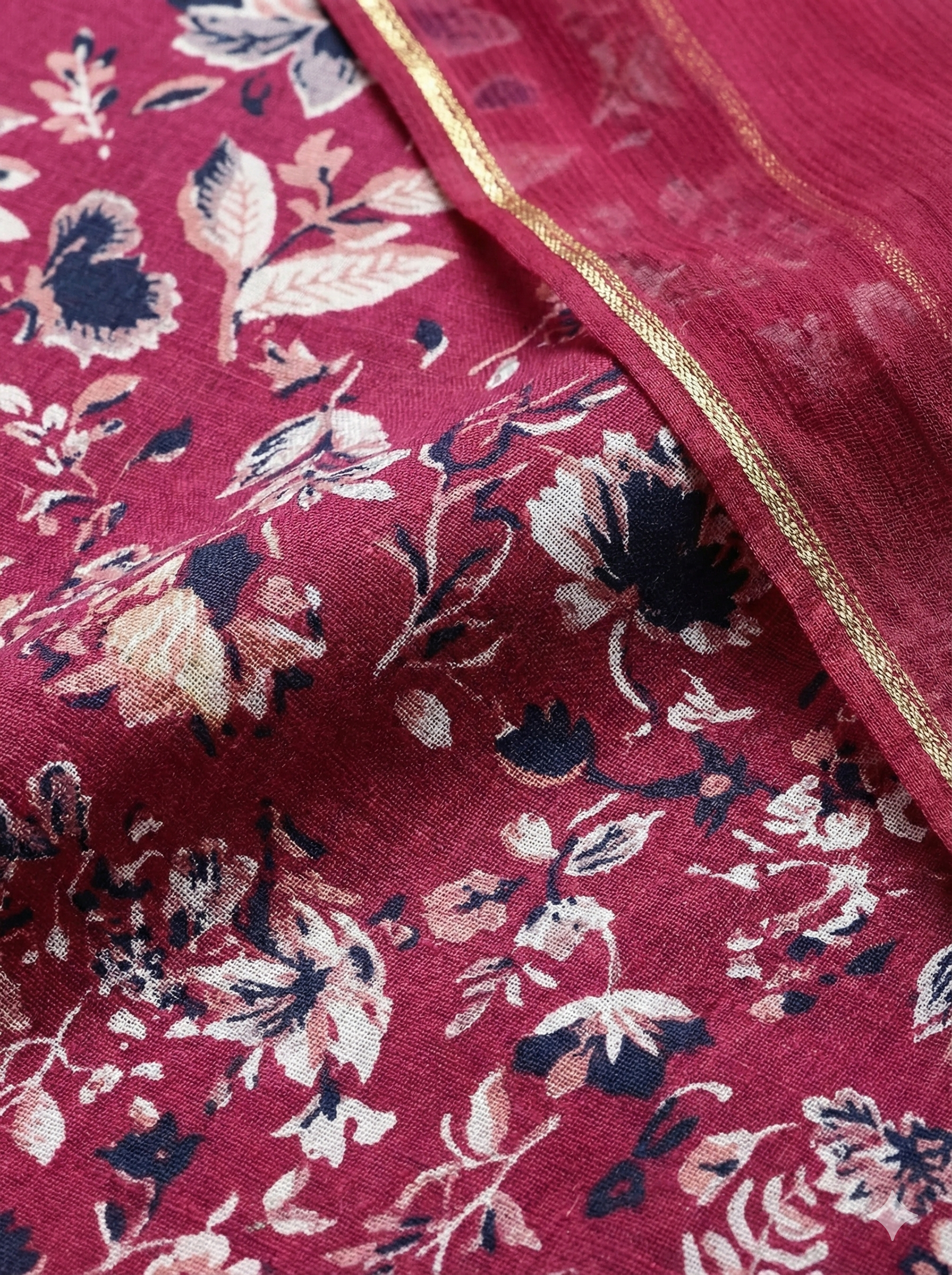 Magenta Floral Sleeveless Kurta Pant Set for Women – Elegant Party & Festive Wear Suit