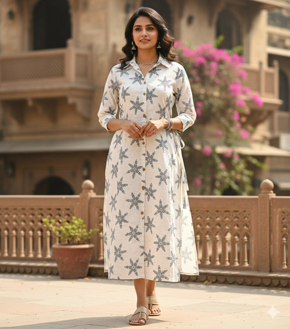 Elegant Printed Rayon Straight Kurti for Women – Daily Wear | Sizes M to XXL