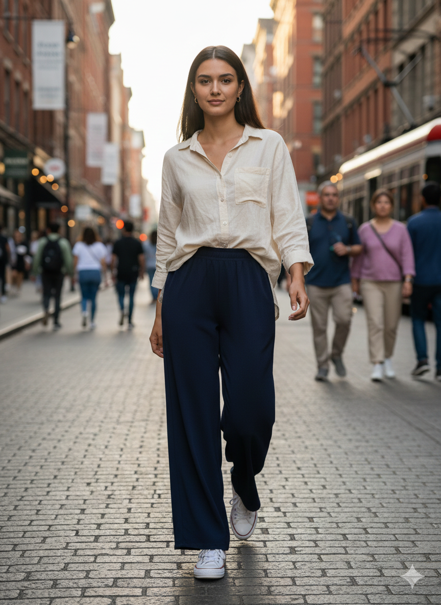 Women’s High-Rise Slim Fit Forest Green Trousers – Chic Everyday Wear Pants