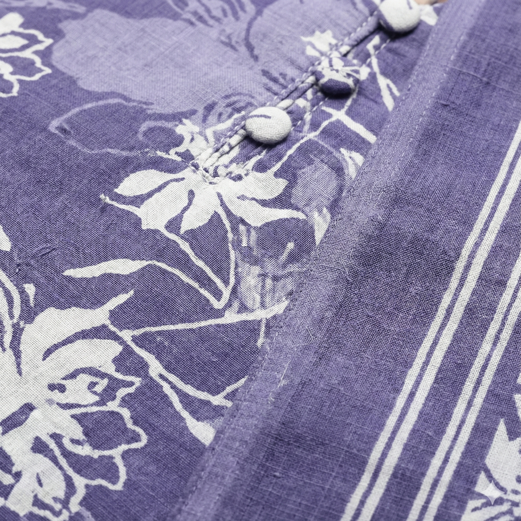 Lavender Floral Printed Patiala 3-Piece Suit Set for Women – Kurta, Patiala Pant & Dupatta