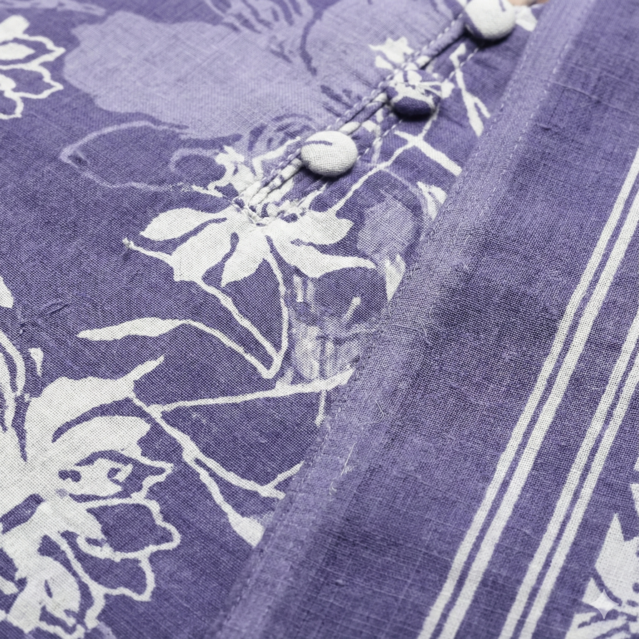 Lavender Floral Printed Patiala 3-Piece Suit Set for Women – Kurta, Patiala Pant & Dupatta