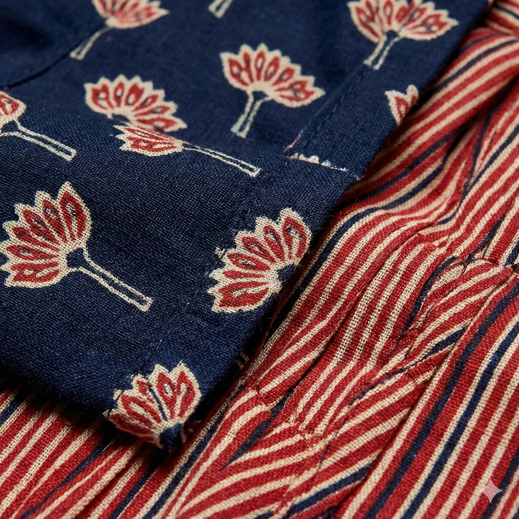 Black & Maroon Printed Patiala 3-Piece Suit Set for Women (XXL) – Kurta, Patiala Pant & Dupatta